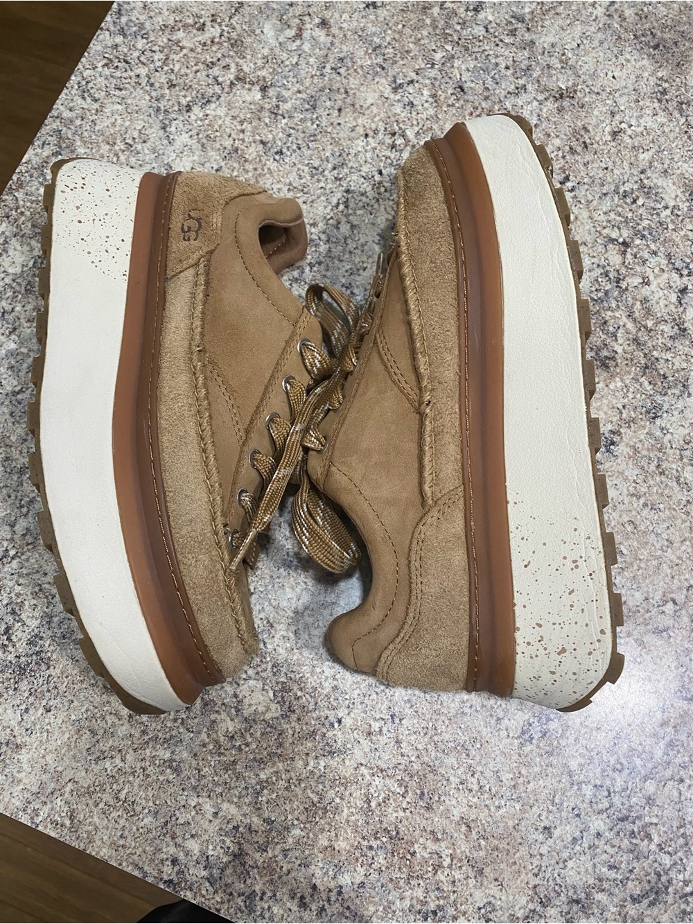 UGG Men's Chestnut Suede Platform Trail Sneaker